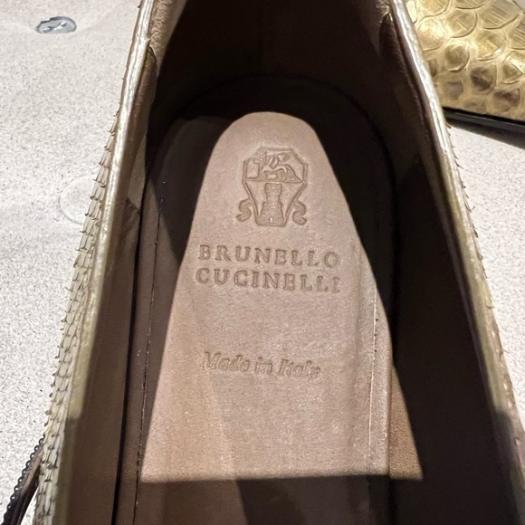 Brunello Cucinelli Flats with Shiny Monili Detail - Size 39 NWOT - Picture 6 of 9